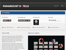 Tablet Screenshot of paramounthotelsinc.com
